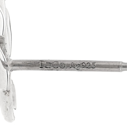 Tiffany Sterling Silver Paloma Picasso Olive Leaf Climber Earrings 4 of 4
