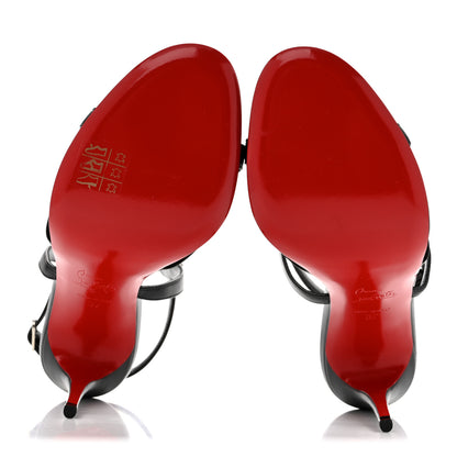 Christian Louboutin Kid Studded Galerietta 100 Sandals 37 Black 6 of 8