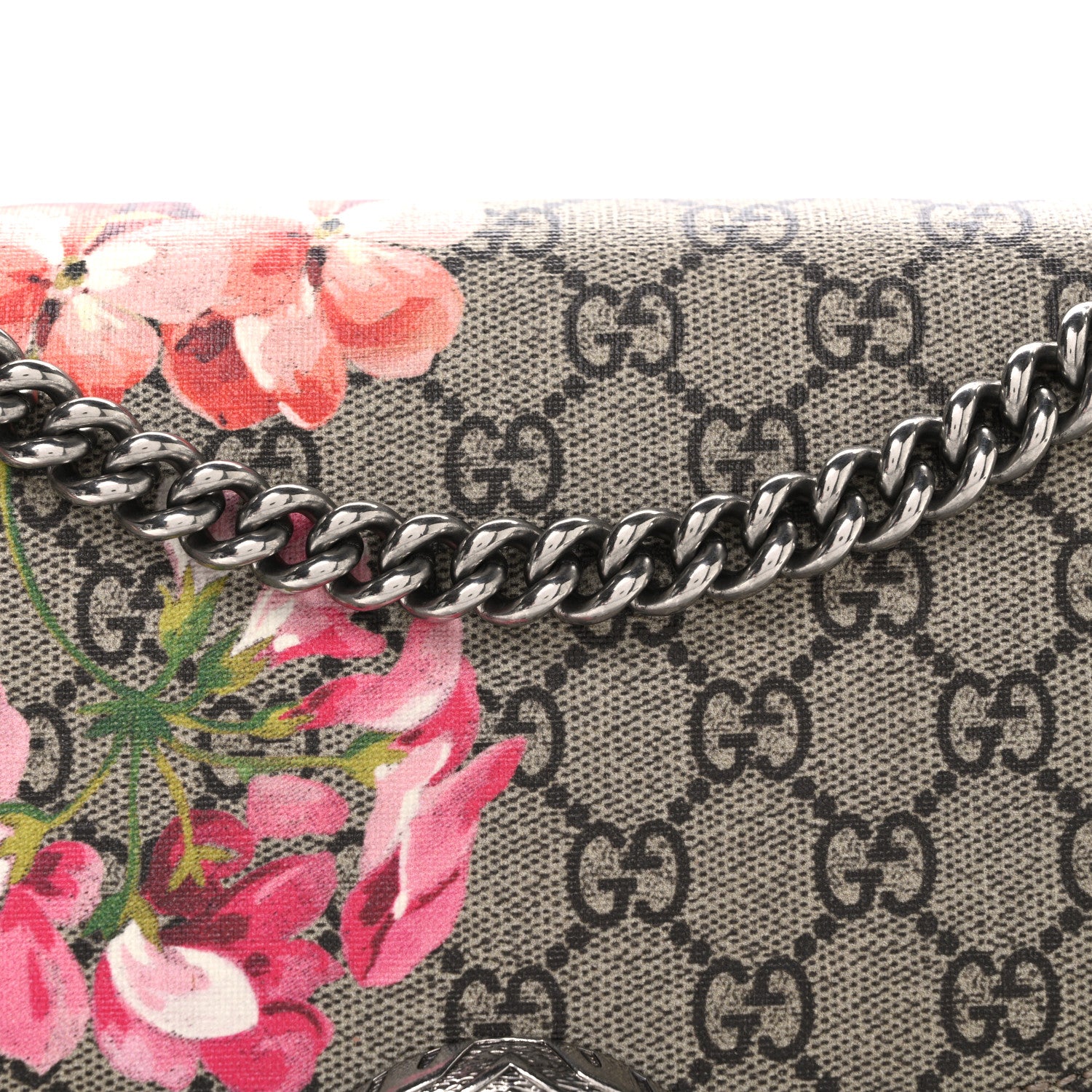 Gucci GG Supreme Monogram Blooms Medium Dionysus Shoulder Bag Beige Multicolor Dry Rose 8 of 11