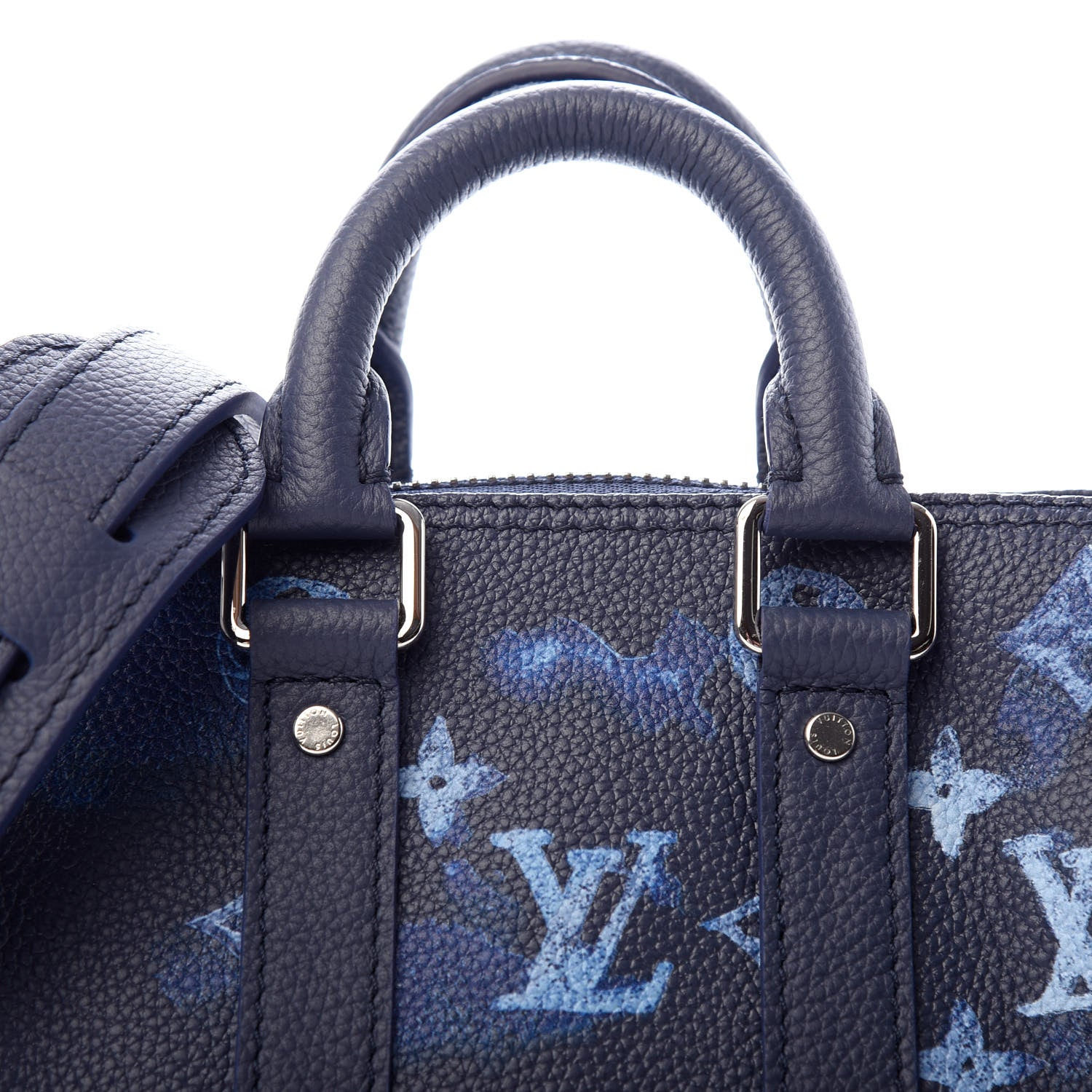 Louis Vuitton Monogram Ink Watercolor Keepall XS Blue 9 of 9