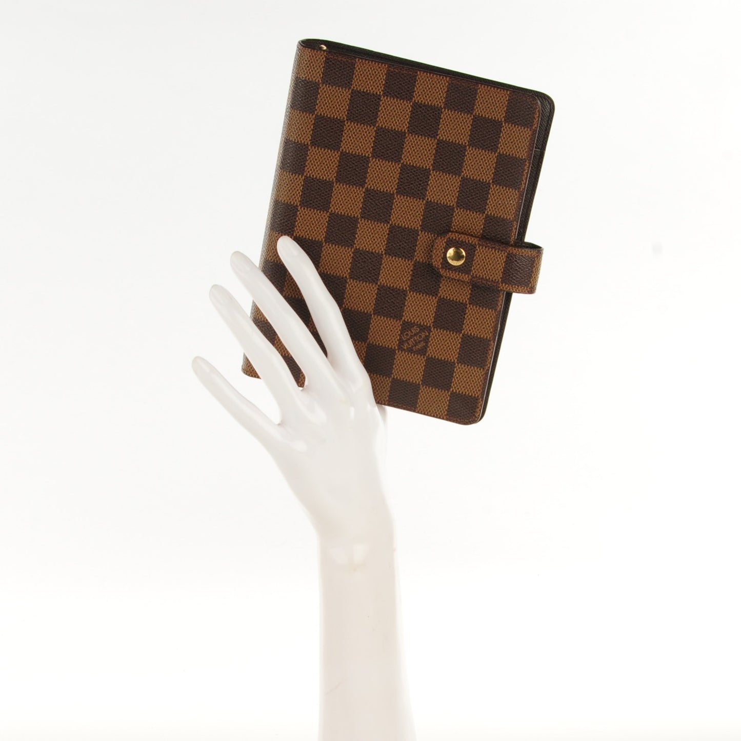 Damier Ebene Medium Ring Agenda Cover