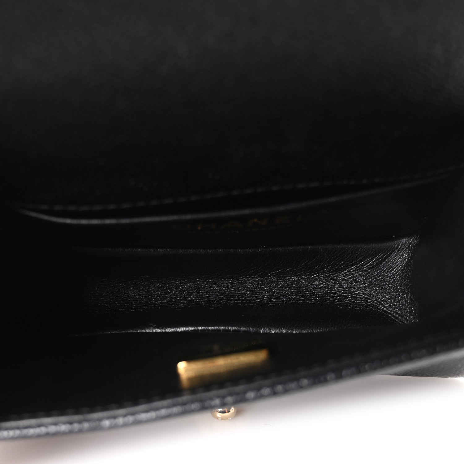 Chanel Caviar Chevron Quilted Mini Boy Flap Black 5 of 10