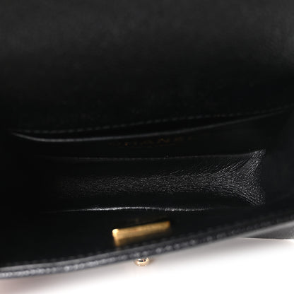 Chanel Caviar Chevron Quilted Mini Boy Flap Black 5 of 10