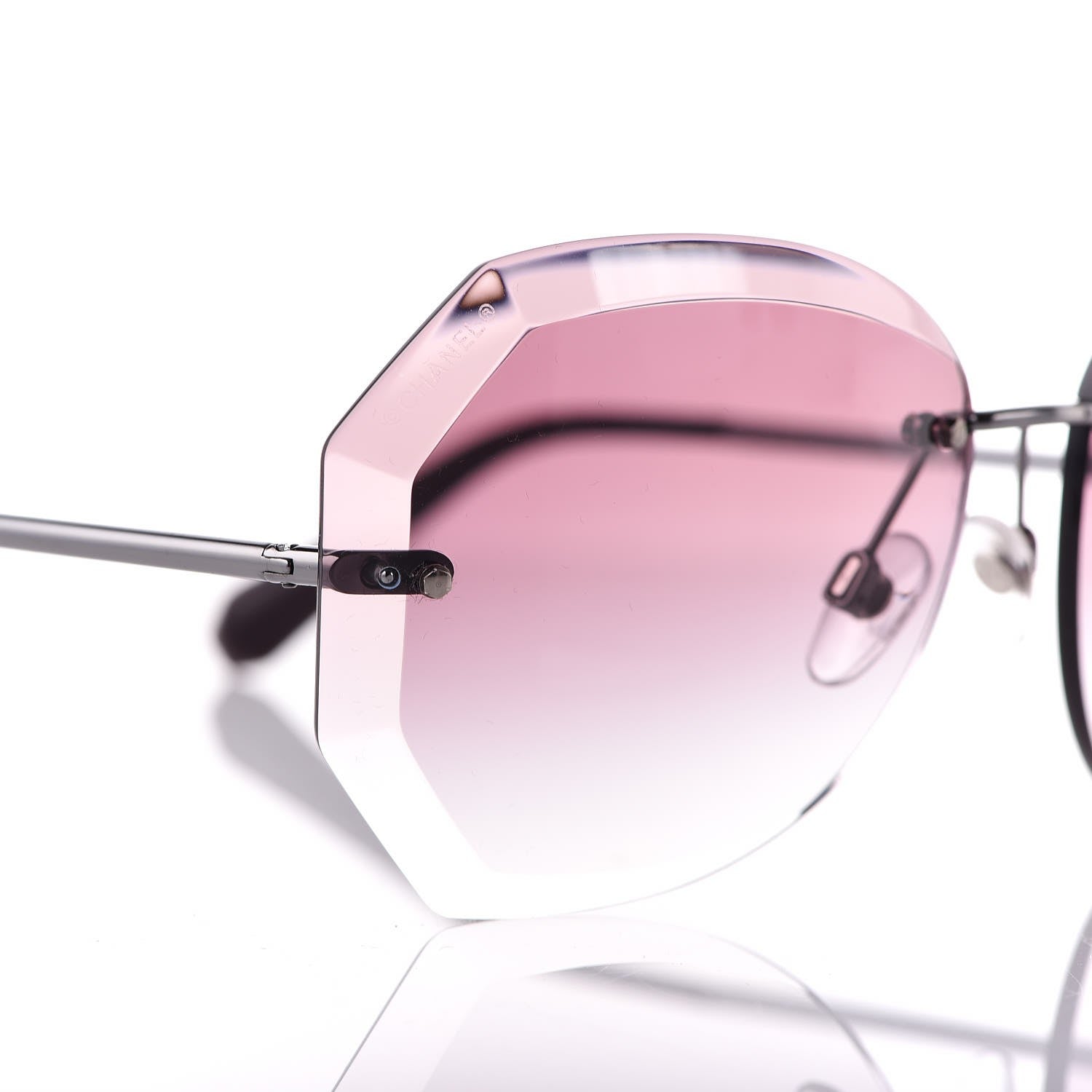 Chanel Metal Spring Round Sunglasses 4220 Pink 7 of 9