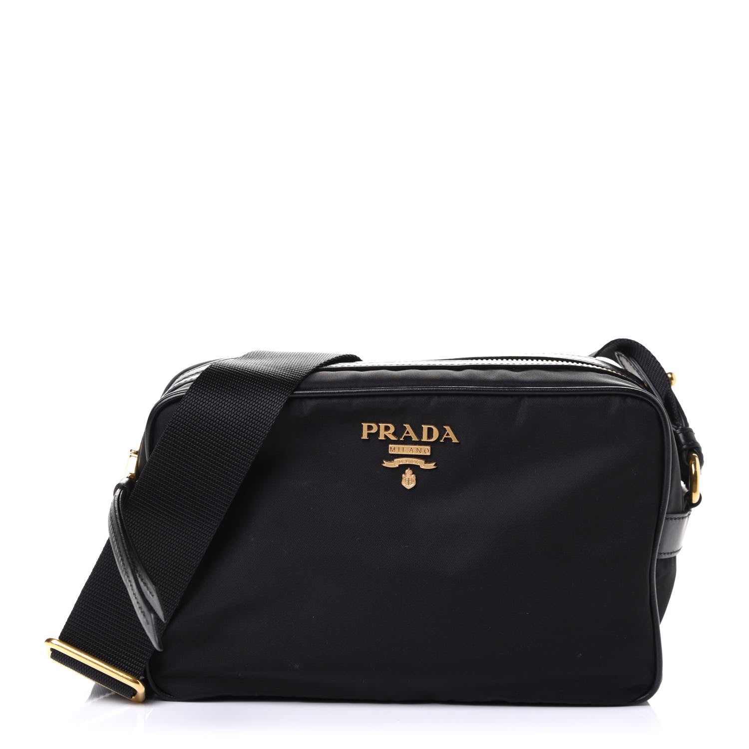 Prada Tessuto Nylon Soft Calf Camera Bag Black 1 of 4