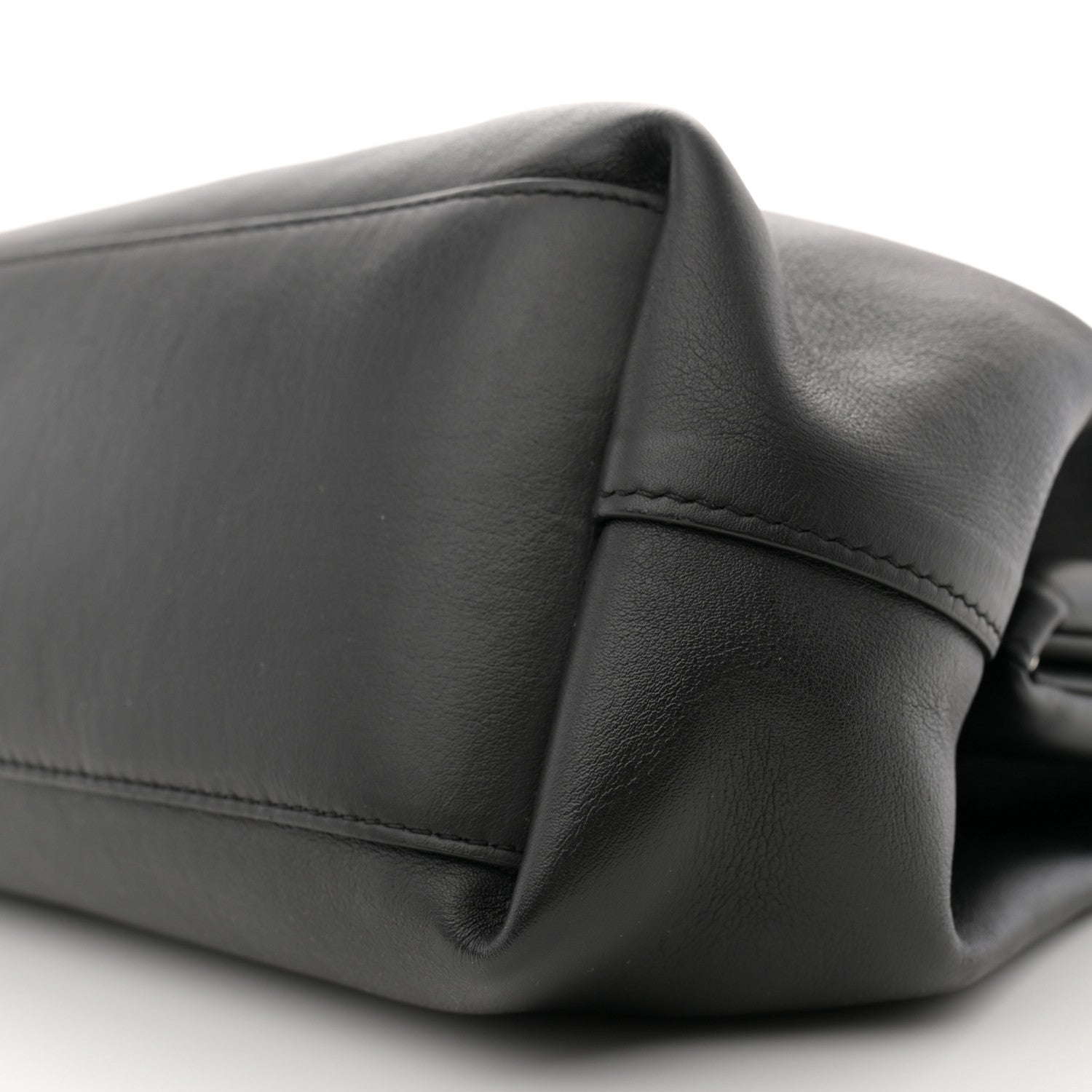 Bottega Veneta Calfskin Medium The Point Triangle Bag Black 9 of 11