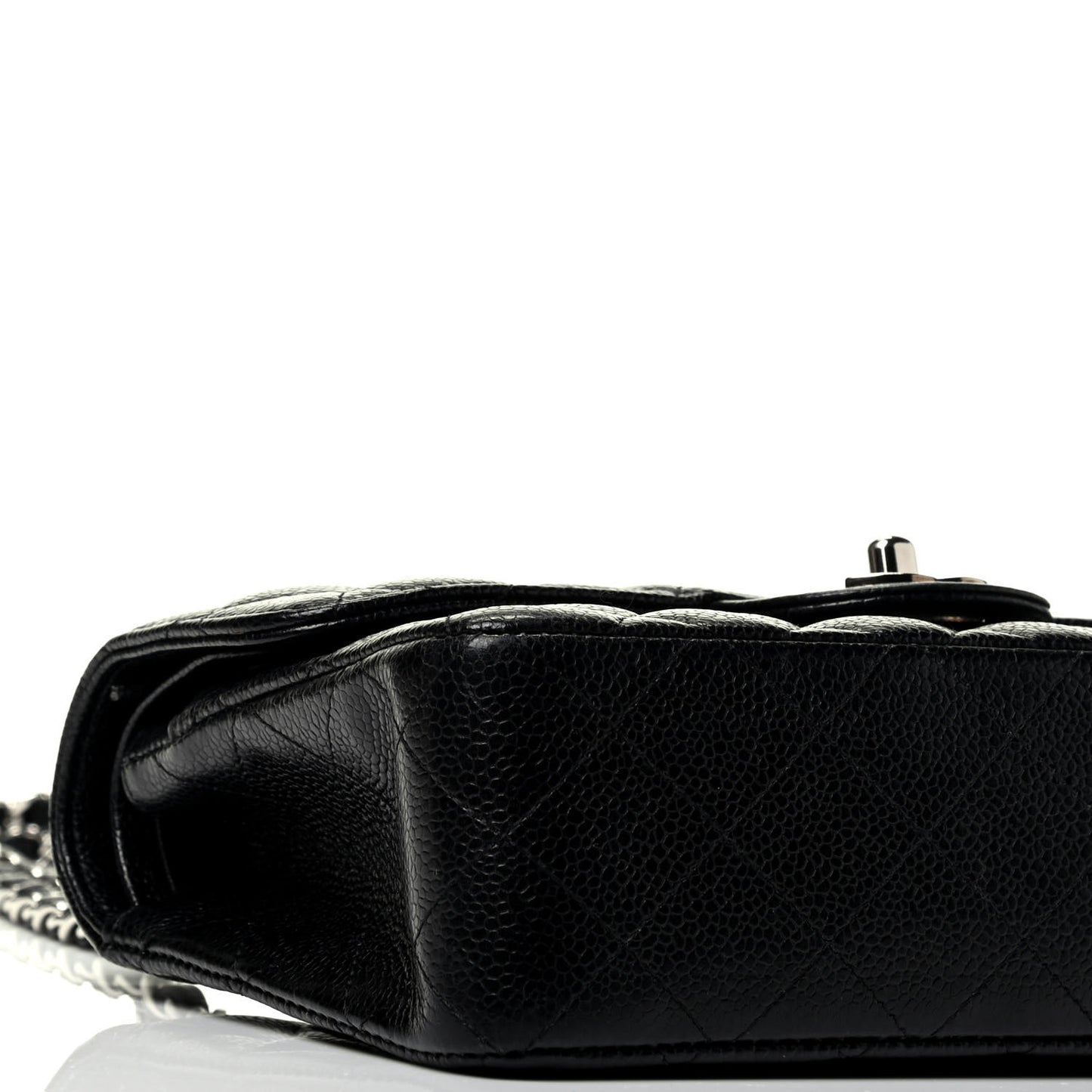 Caviar Quilted Small Double Flap Black
