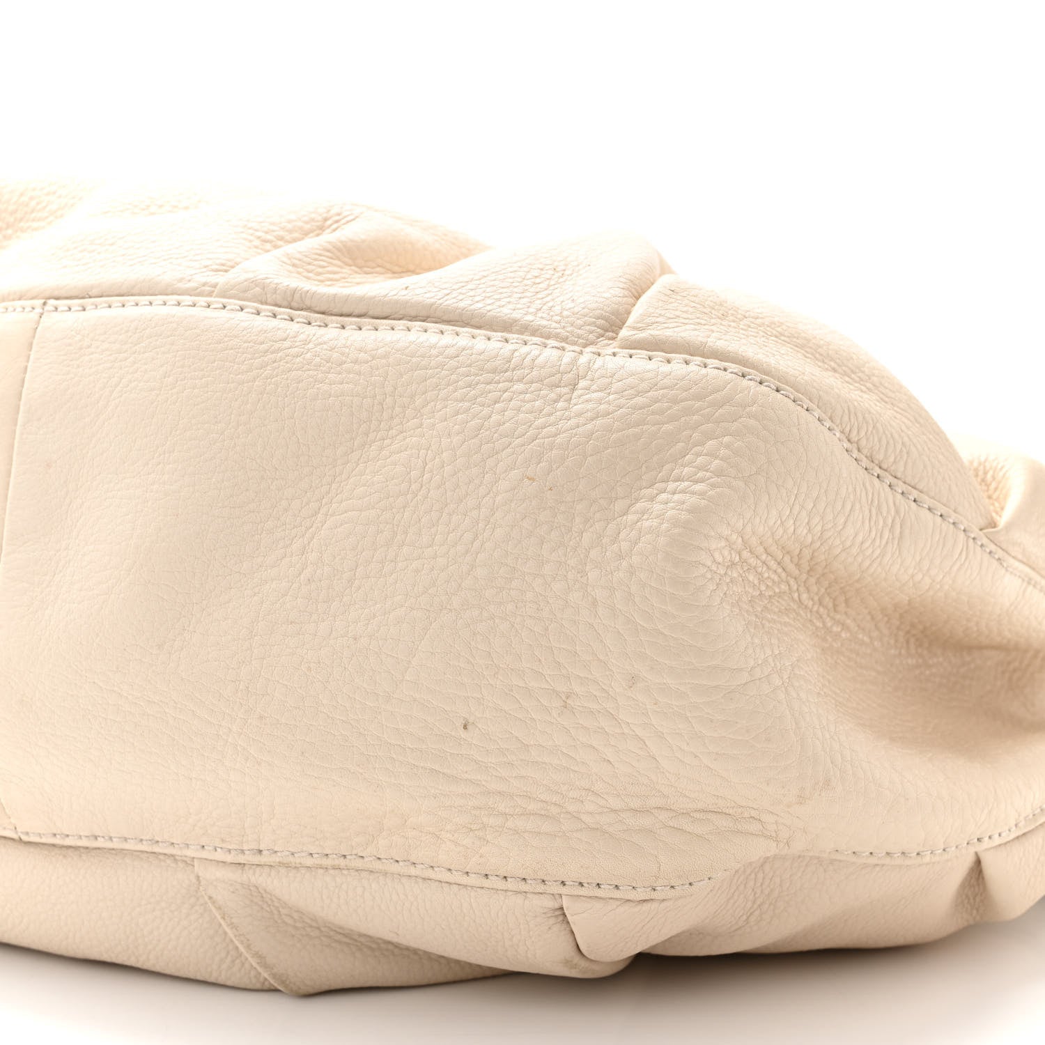 Gucci Pebbled Calfskin Medium Icon Bit Shoulder Bag Ivory 10 of 17