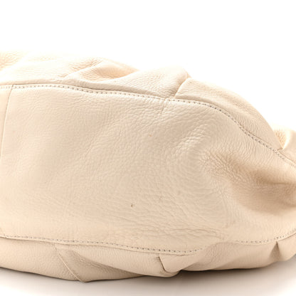 Gucci Pebbled Calfskin Medium Icon Bit Shoulder Bag Ivory 10 of 17