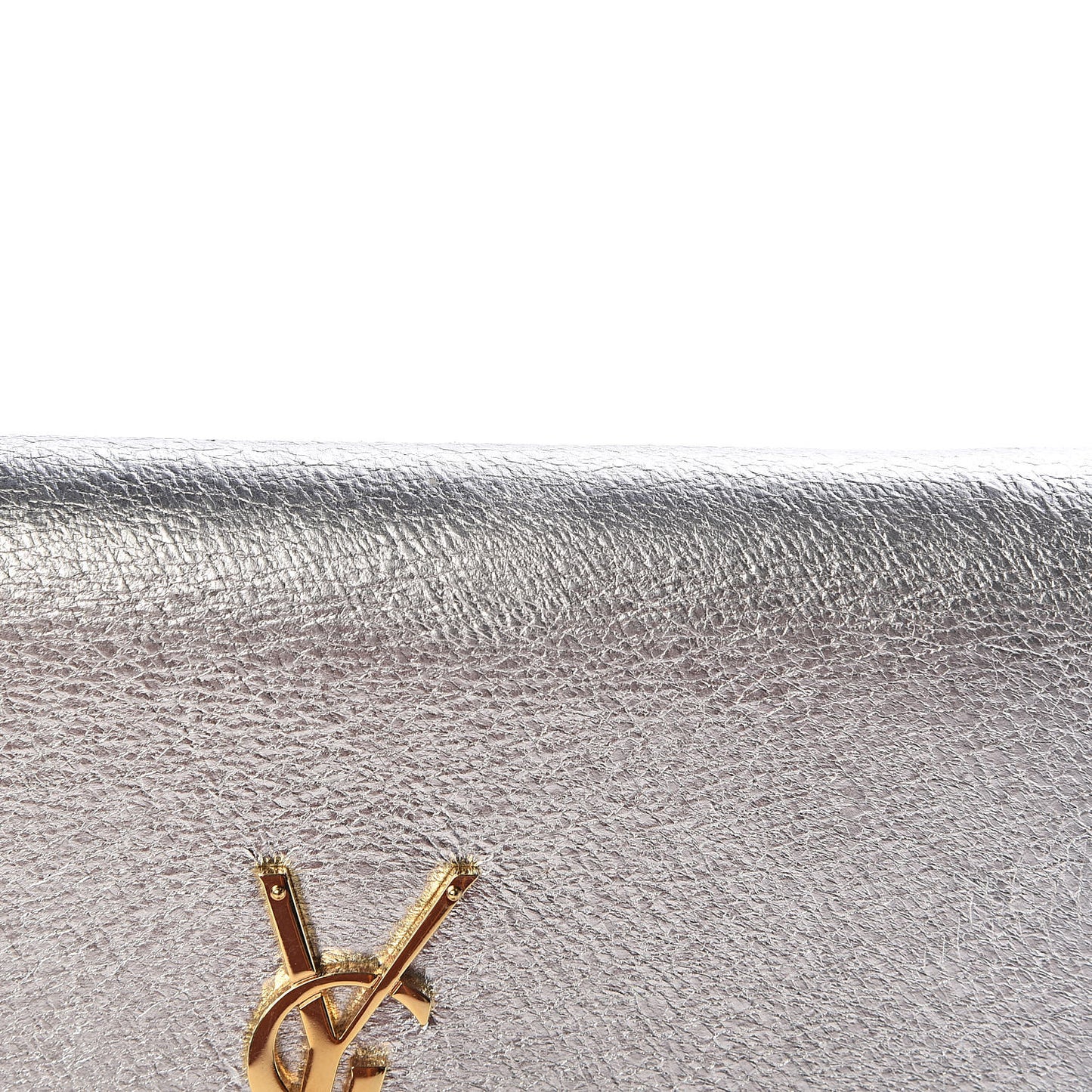 Metallic Calfskin Classic Monogram Kate Tassel Chain Wallet Platine