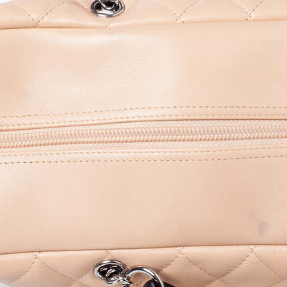 Chanel Calfskin Quilted Large Cambon Bowler Beige Black 7 of 11