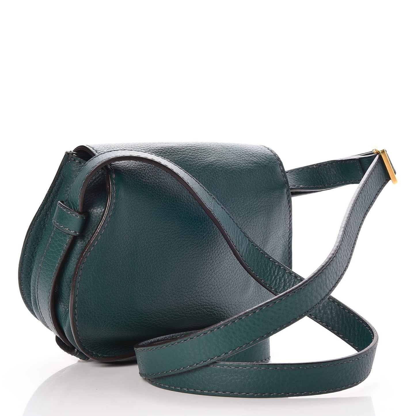 Calfskin Mini Marcie Round Crossbody Bag Teal