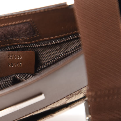 Gucci Monogram Messenger Crossbody Bag Brown 9 of 10