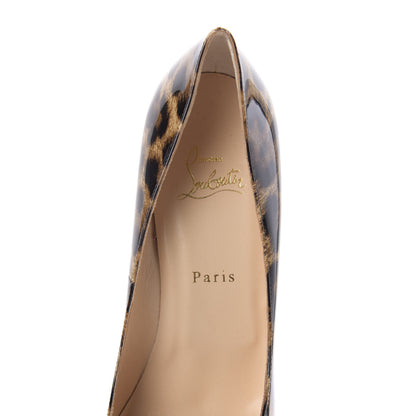Christian Louboutin Patent Leopard New Very Prive Spikes 120 Pumps 40.5 Brown 7 of 9