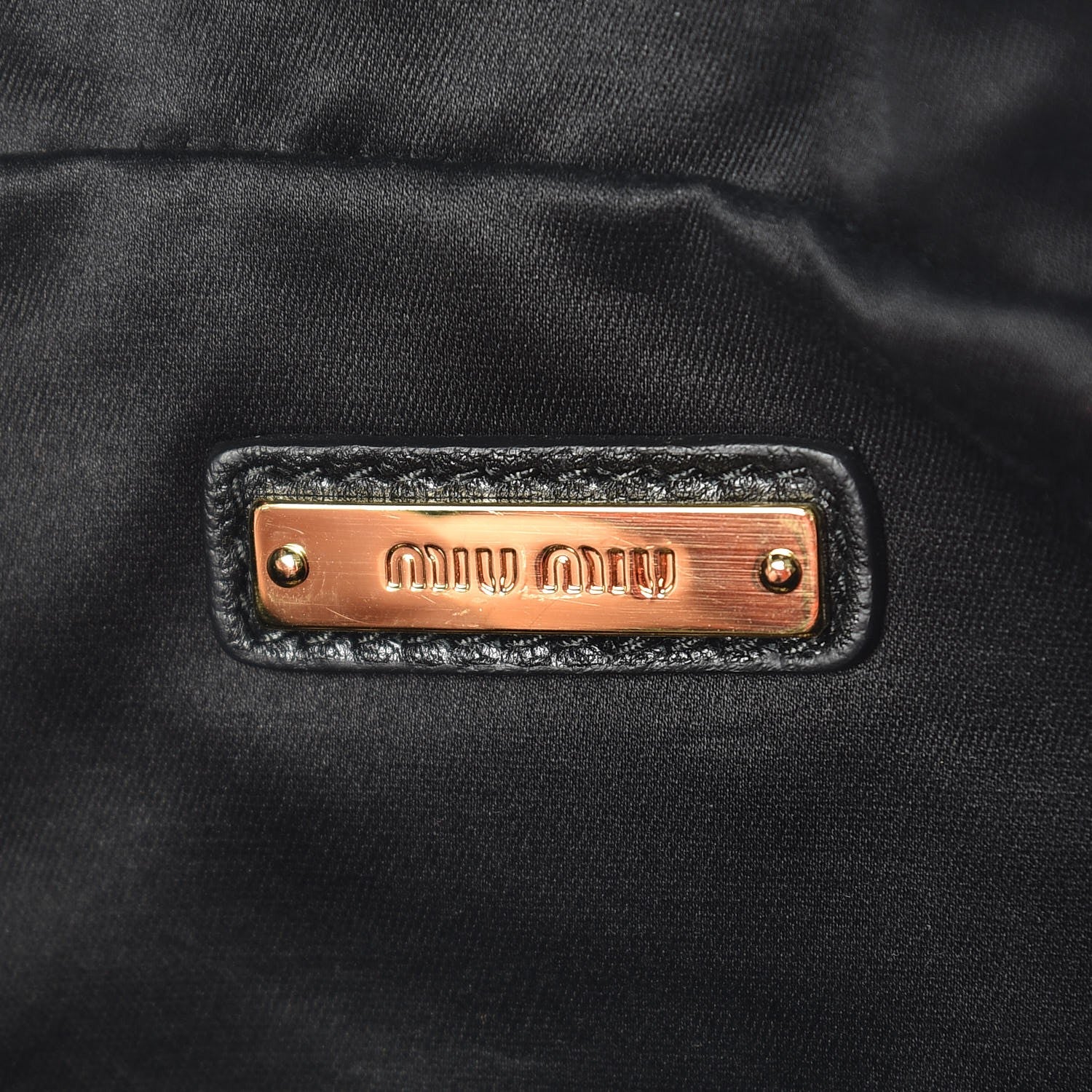 Miu Miu Velvet Matelasse Belt Bag Nero Black 8 of 9
