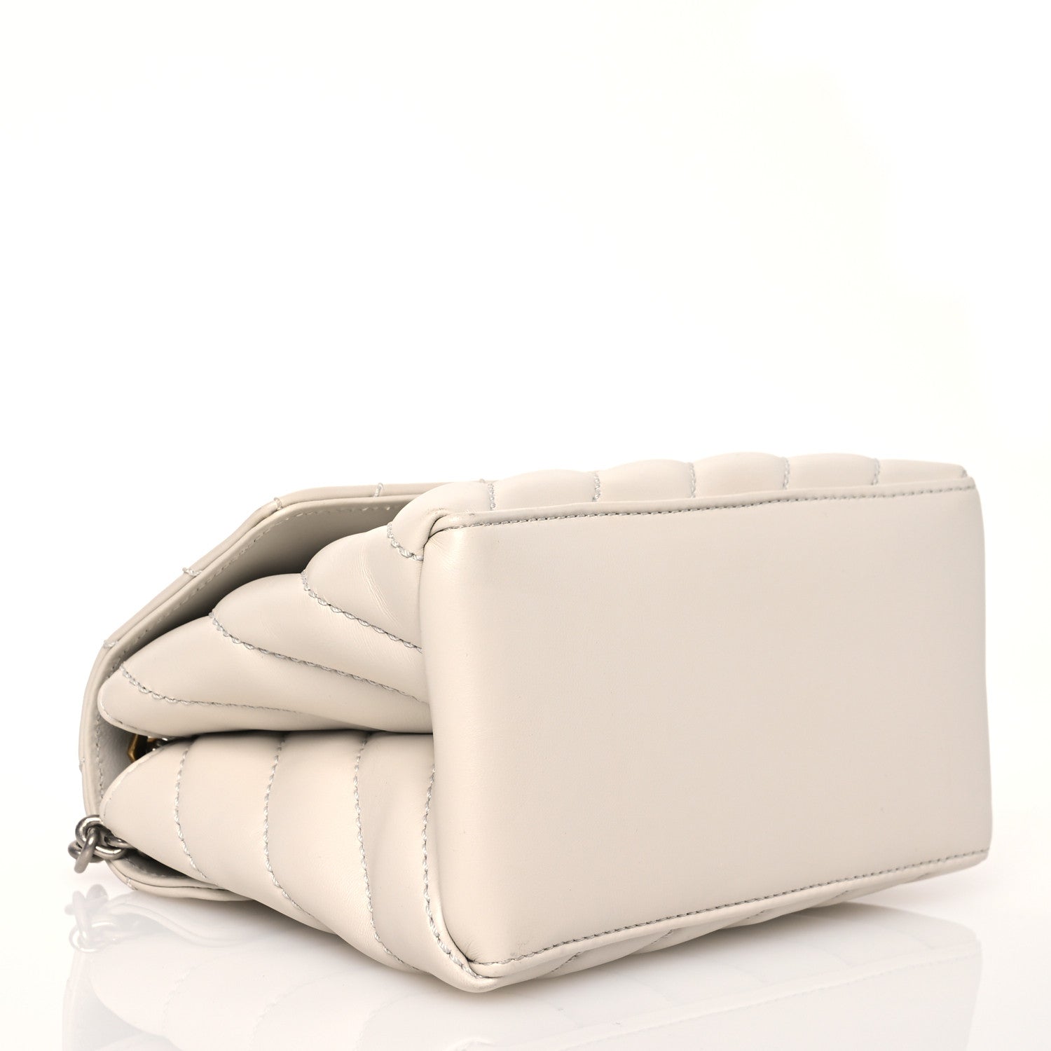 Off-White Calfskin Diagonal Quilted Jackhammer 19 Shoulder Bag White 4 of 16