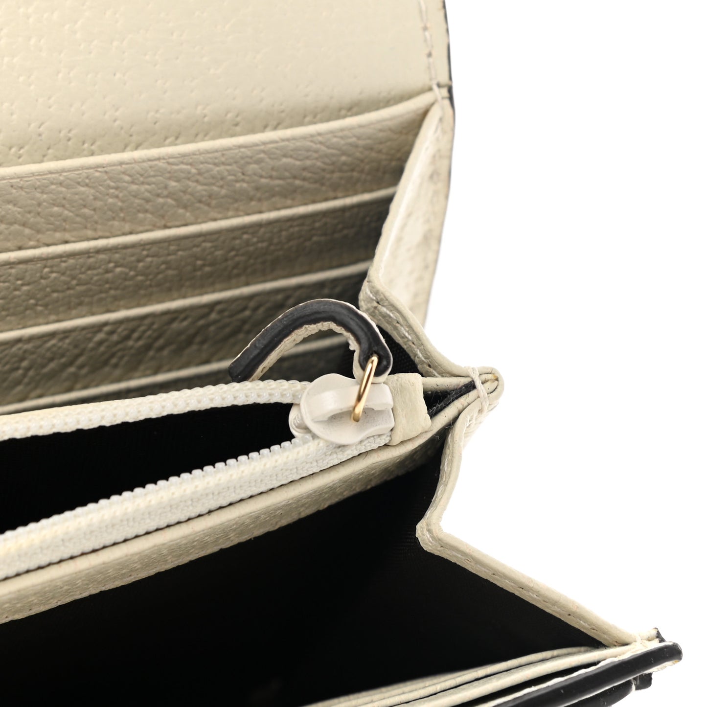 GG Supreme Monogram Flora Web Ophidia Continental Wallet White