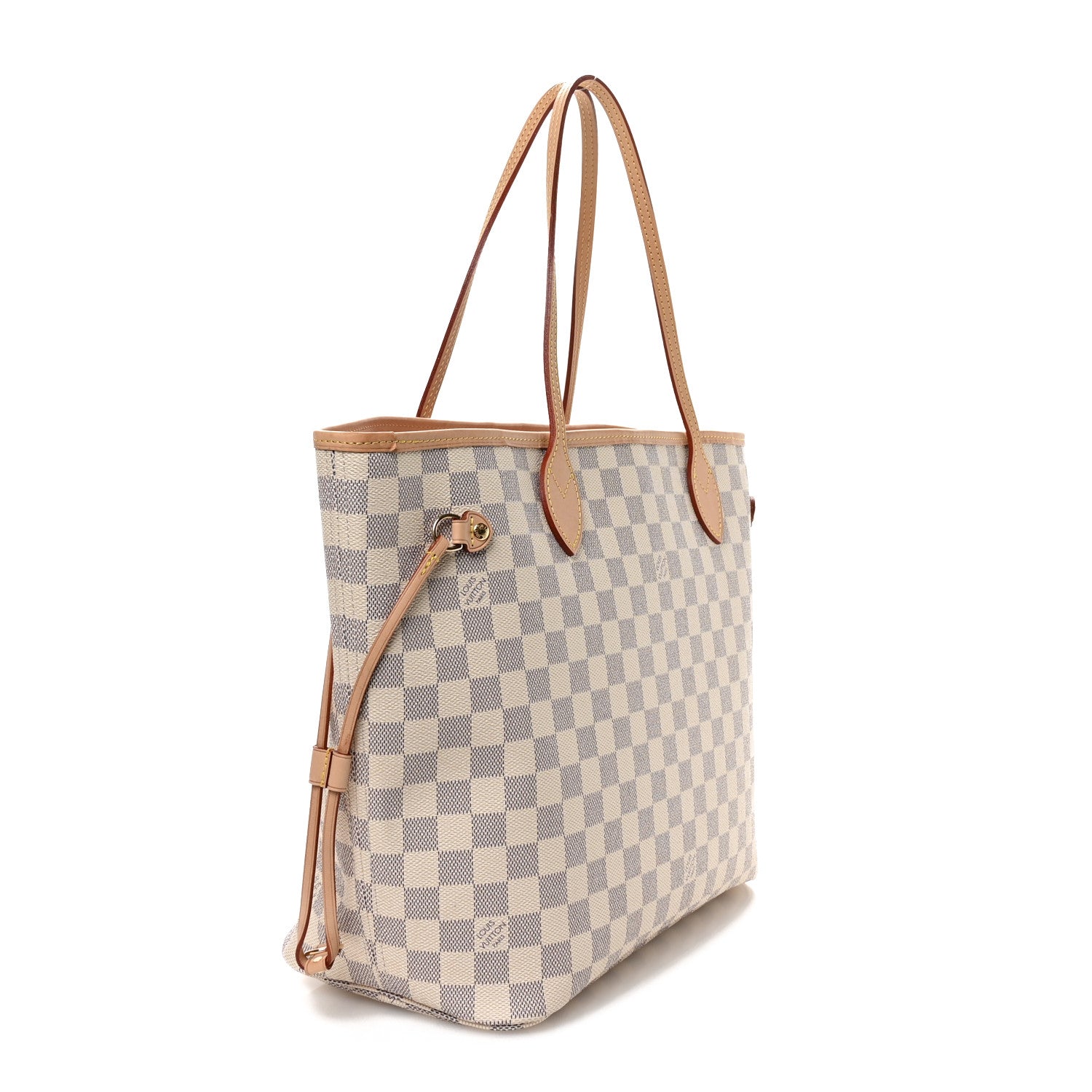 Louis Vuitton Damier Azur Neo Neverfull MM Rose Ballerine 4 of 10
