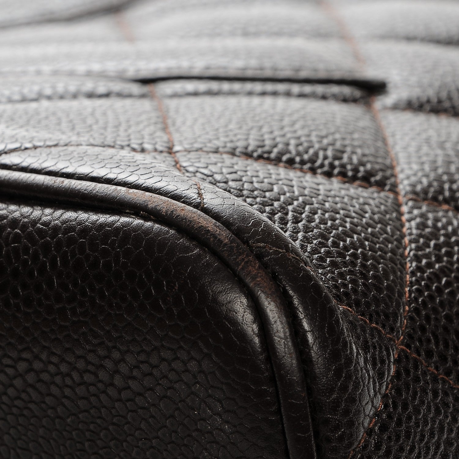 Chanel Caviar Quilted Medallion CC Tote Dark Brown 9 of 12