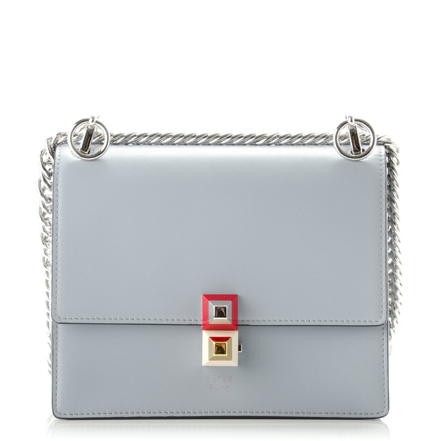 Vitello Liberty Studded Small Kan I Shoulder Bag Ardesia Multicolor
