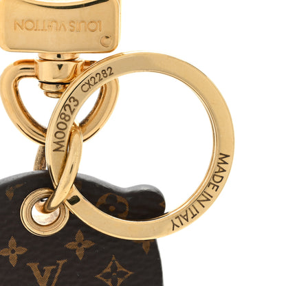 Louis Vuitton Calfskin Monogram LV Animals Otter Bag Charm Key Holder Pink 3 of 3