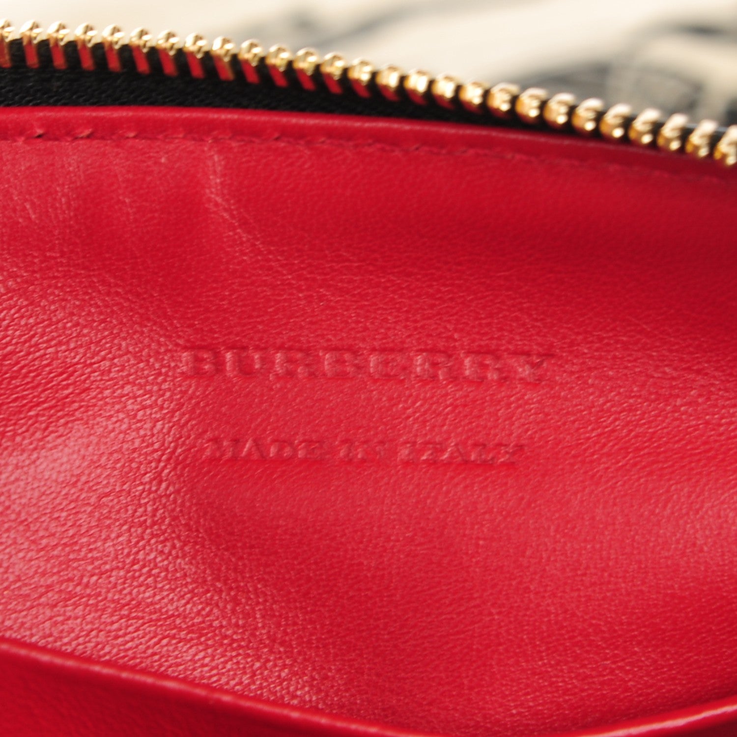 Burberry Horseferry Check Peyton Crossbody Clutch Bag Red 7 of 10