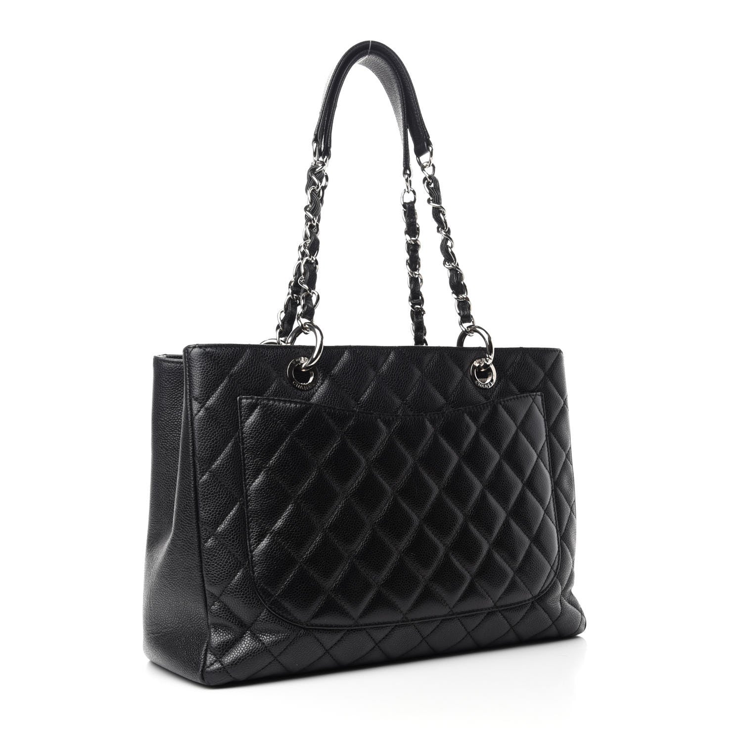 Chanel Caviar Quilted Grand Shopping Tote GST Black 3 of 12