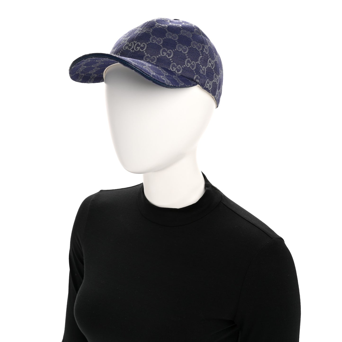 Monogram New GG Baseball Hat L Blue Grey