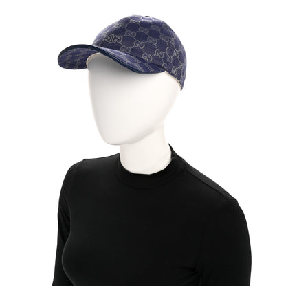 Gucci Monogram New GG Baseball Hat L Blue Grey 2 of 11