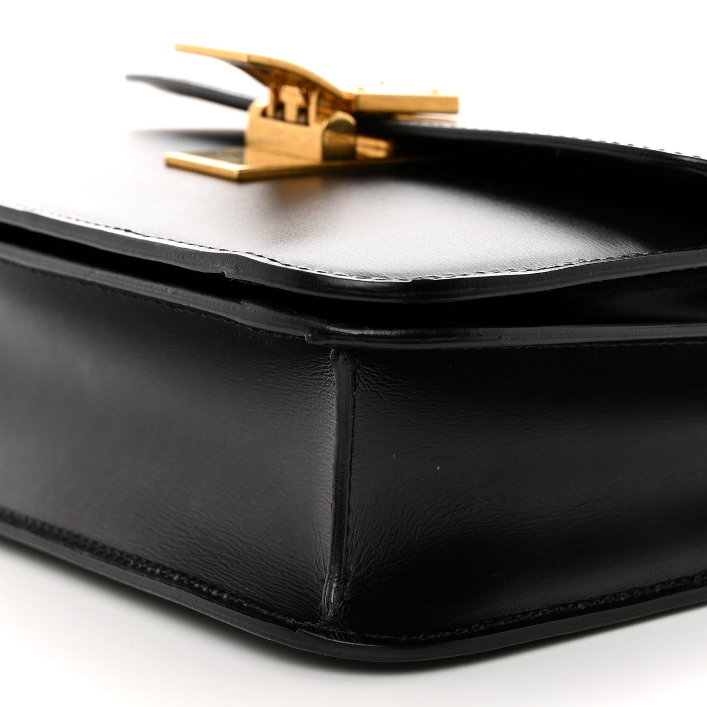 Box Calfskin Teen Classic Box Flap Bag Black