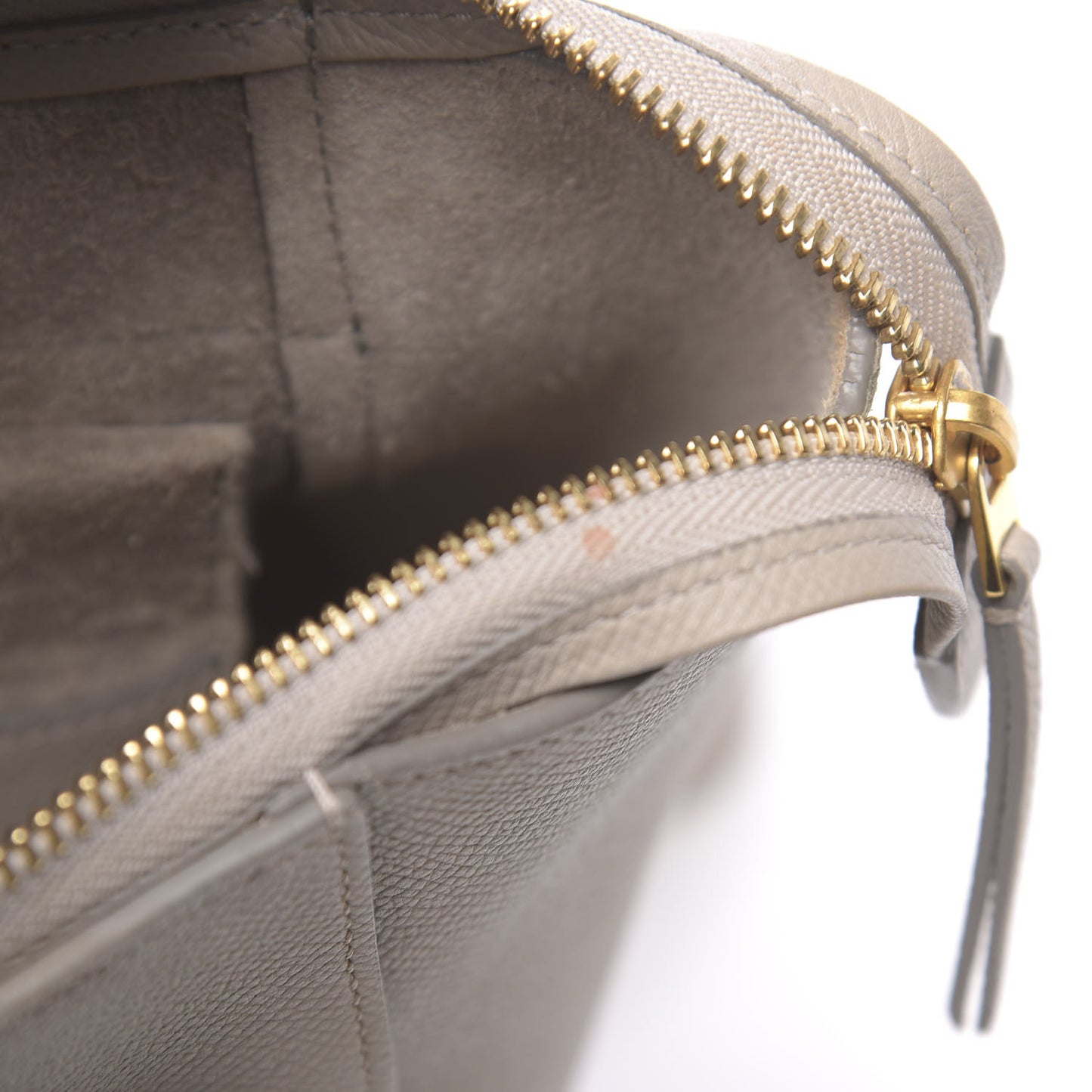 Grained Calfskin Micro Belt Bag Light Taupe