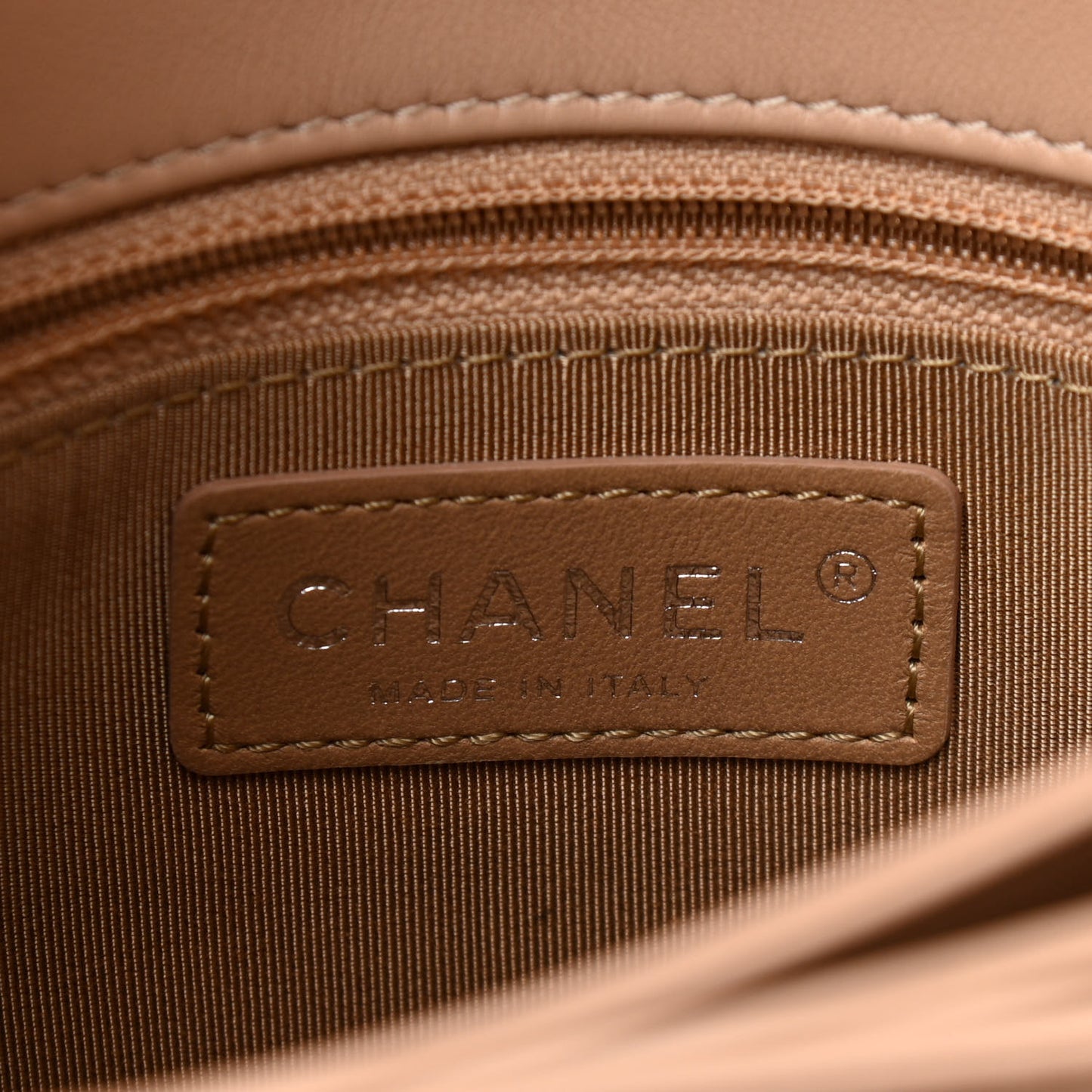 Calfskin Small Tramezzo Flap Beige