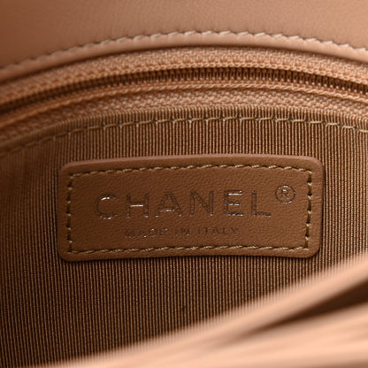 Chanel Calfskin Small Tramezzo Flap Beige 6 of 10