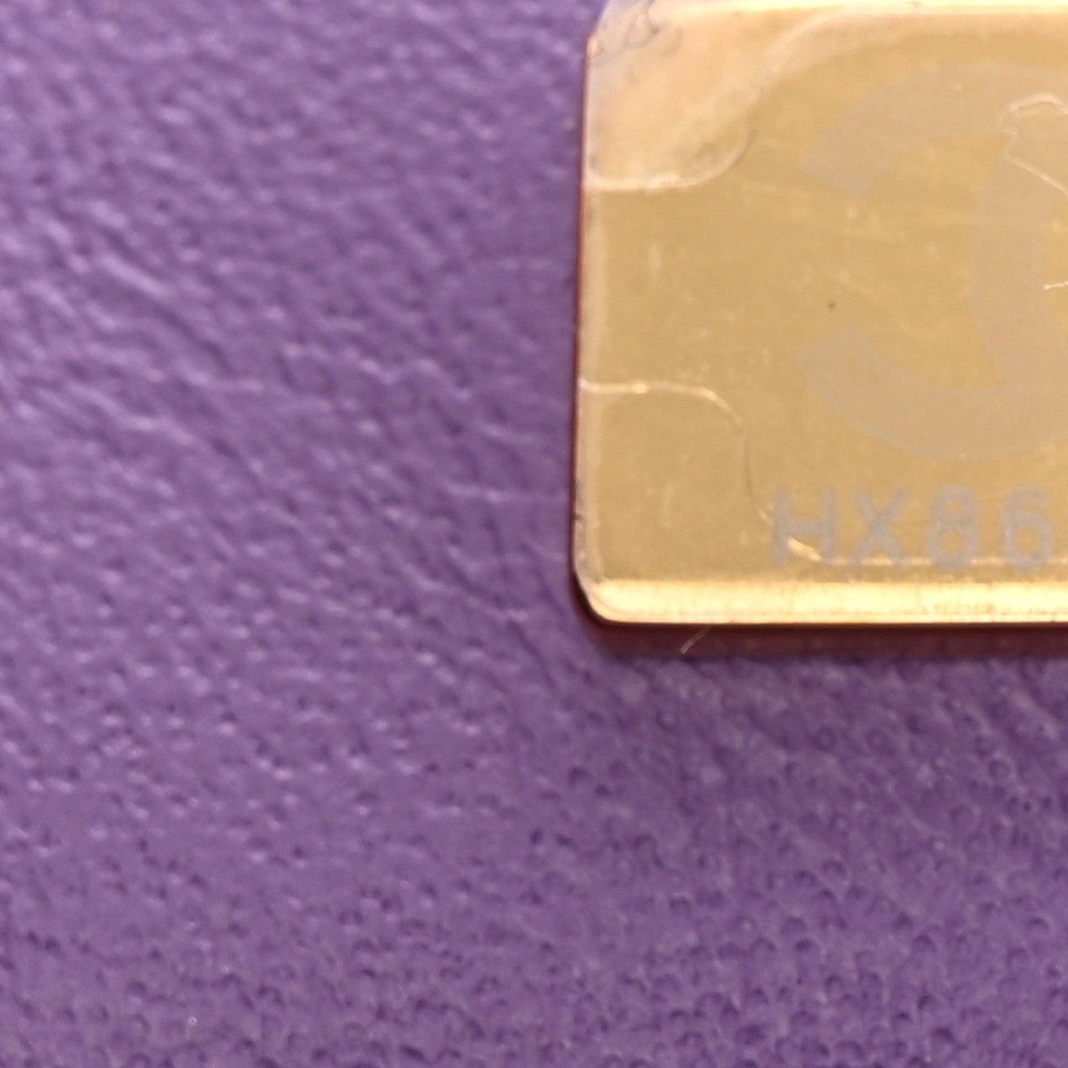 Chanel Lambskin Quilted Mini Square Flap Purple 7 of 11