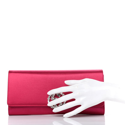 Gucci Satin Crystal GG Sparkling Clutch Pink 4 of 7
