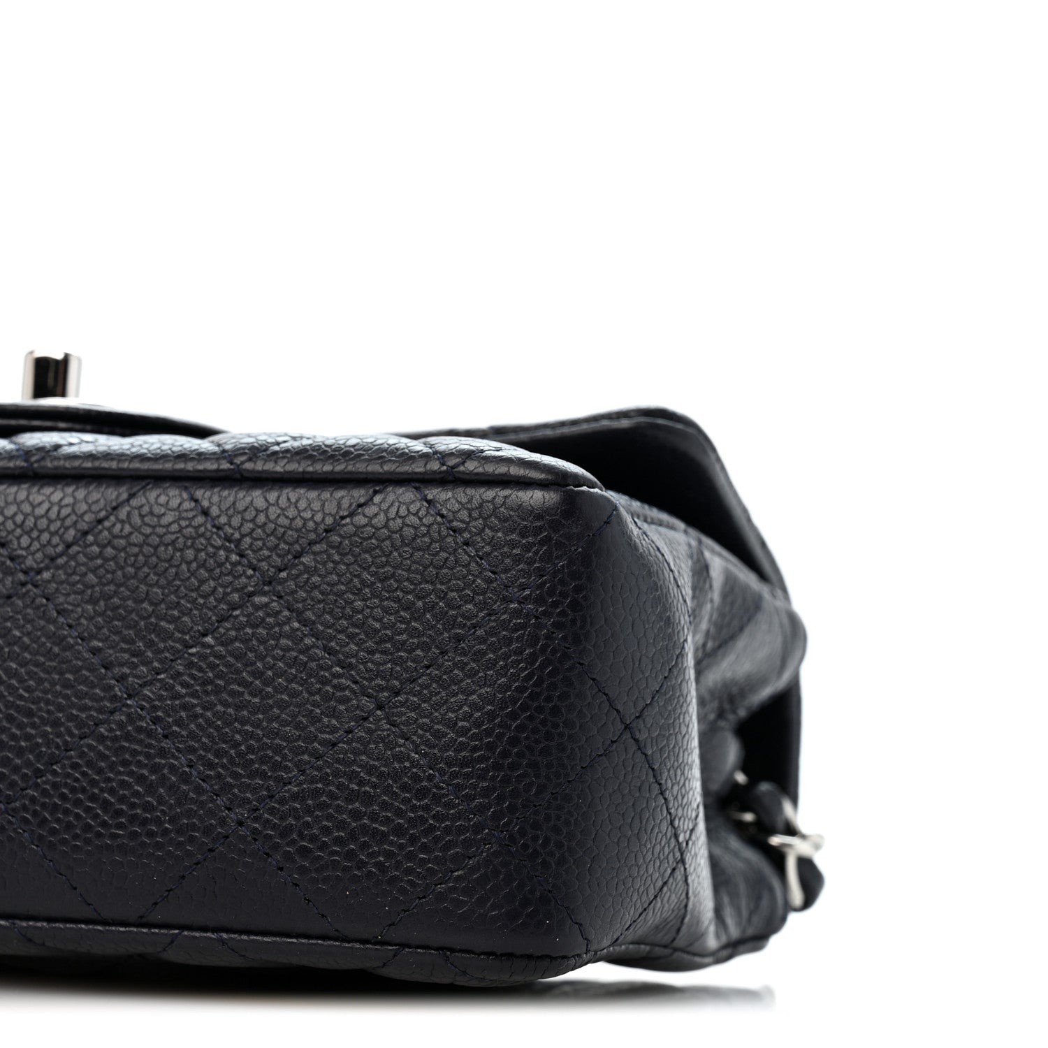 Chanel Caviar Quilted Mini Rectangular Flap Navy 10 of 13