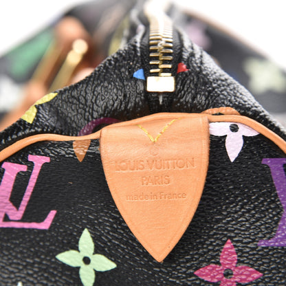 Louis Vuitton Monogram Multicolor Speedy 30 Black 5 of 9
