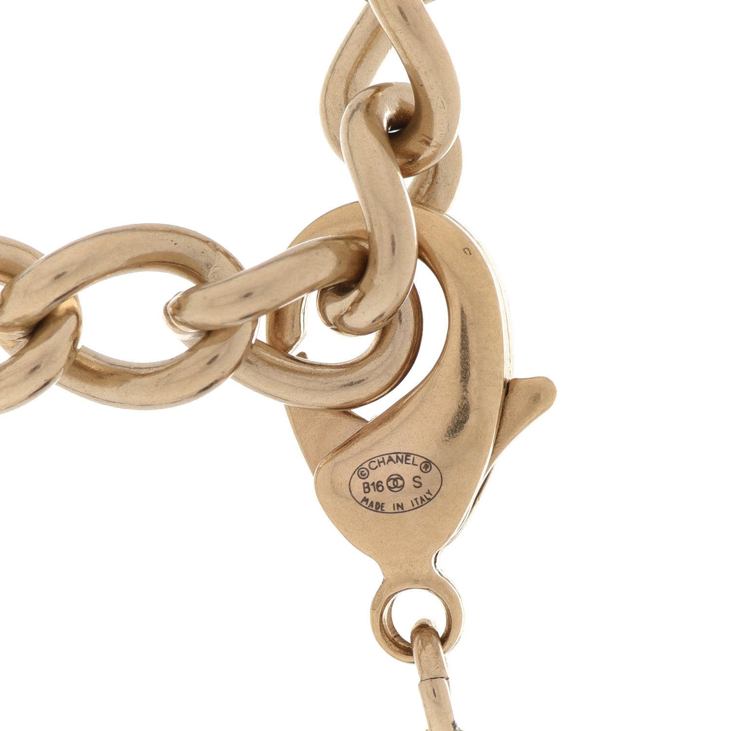 Chanel Beaded CC Long Necklace Black Gold 5 of 5