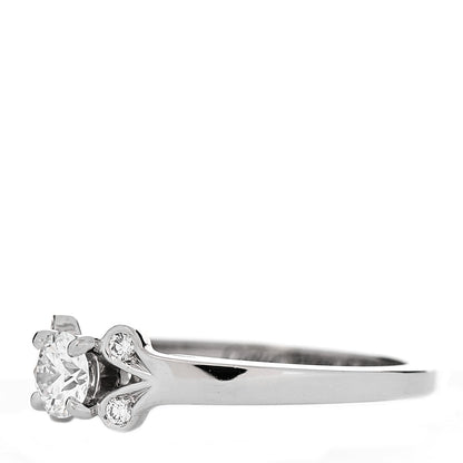 Cartier Platinum Diamond .28ct Ballerine Solitaire Engagement Ring 48 4.5 3 of 7