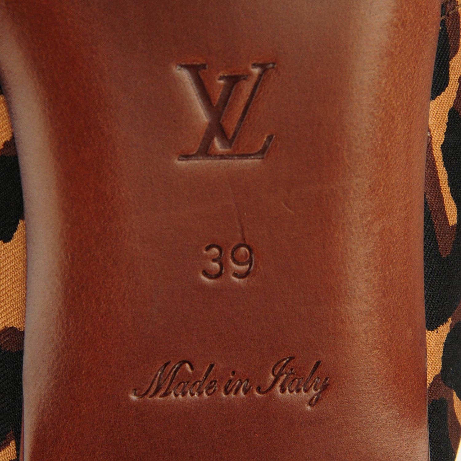 Louis Vuitton Leopard Print Savanna Flat Thong Sandals 39 Moka 7 of 7