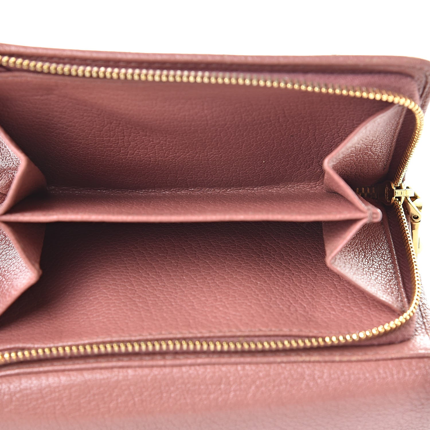 Miu Miu Goatskin Madras Flap Wallet Antico 6 of 16
