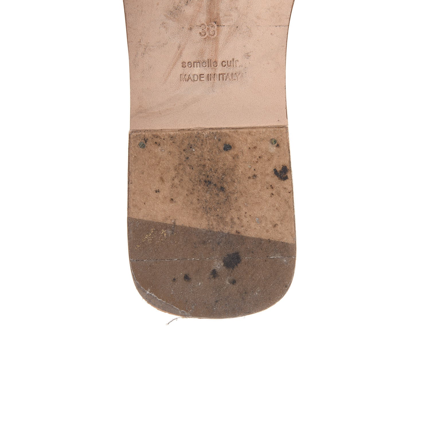 Hermes Box Calfskin Oran Sandals 38 Gold 11 of 15