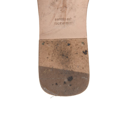 Hermes Box Calfskin Oran Sandals 38 Gold 11 of 15