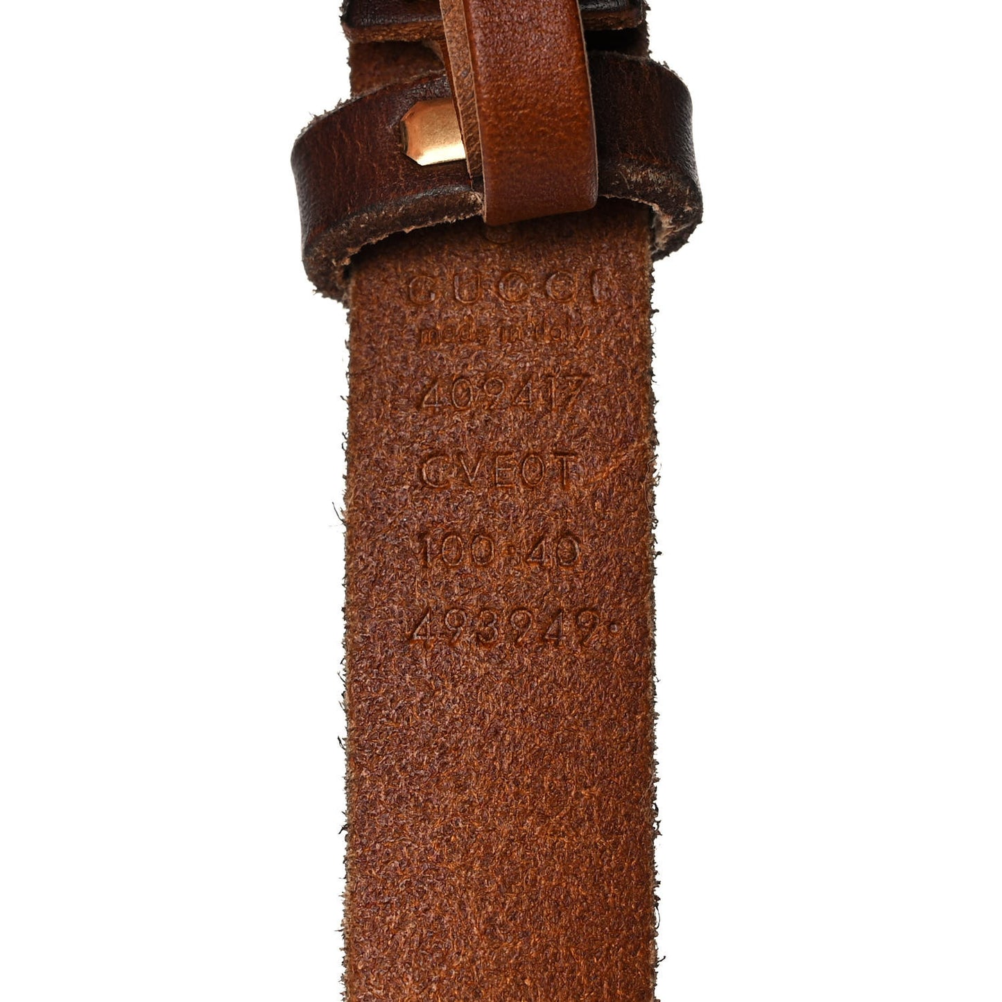 Faded Calfskin Double G 20mm Belt 100 40 Cuir