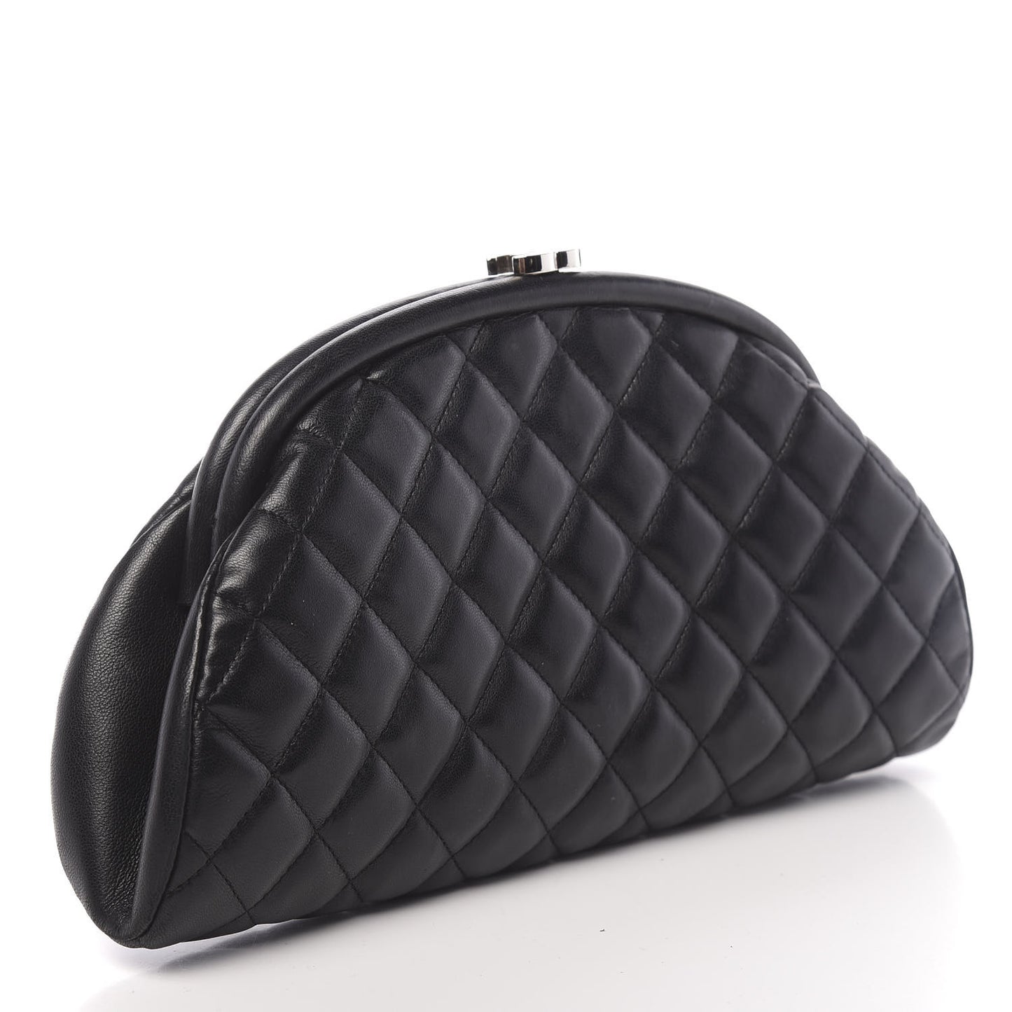 Lambskin Quilted Timeless Clutch Black