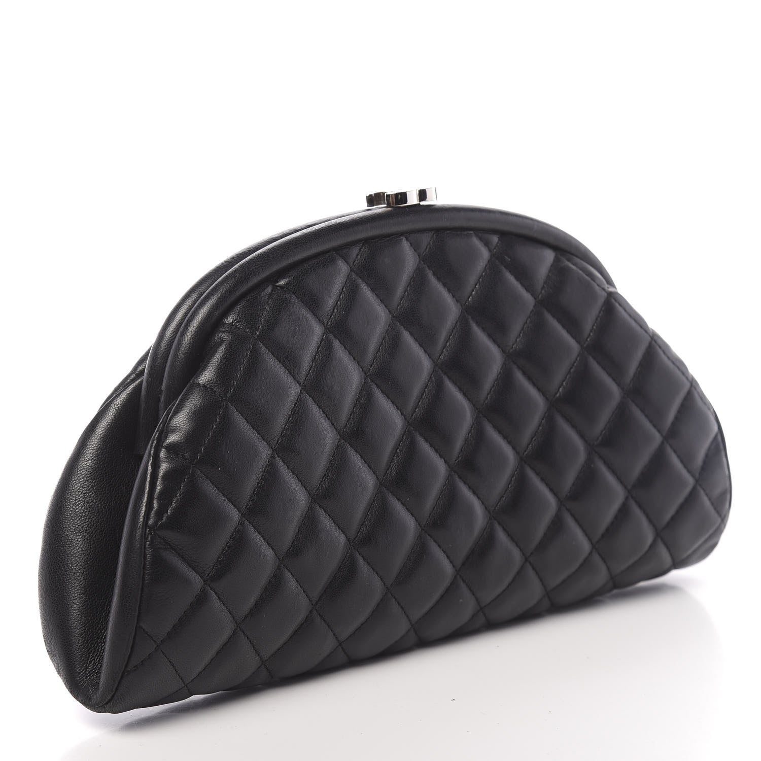 Chanel Lambskin Quilted Timeless Clutch Black 3 of 13