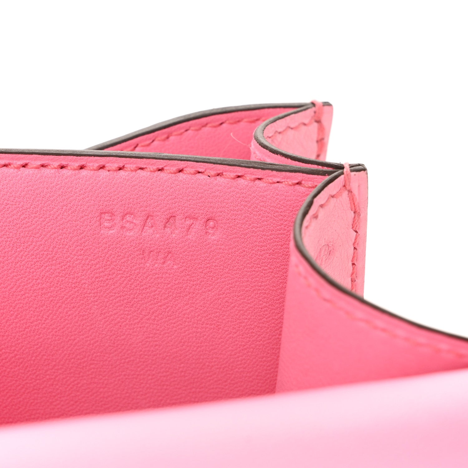 Hermes Ostrich Constance 18 Bubblegum 8 of 12