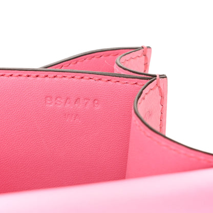 Hermes Ostrich Constance 18 Bubblegum 8 of 12