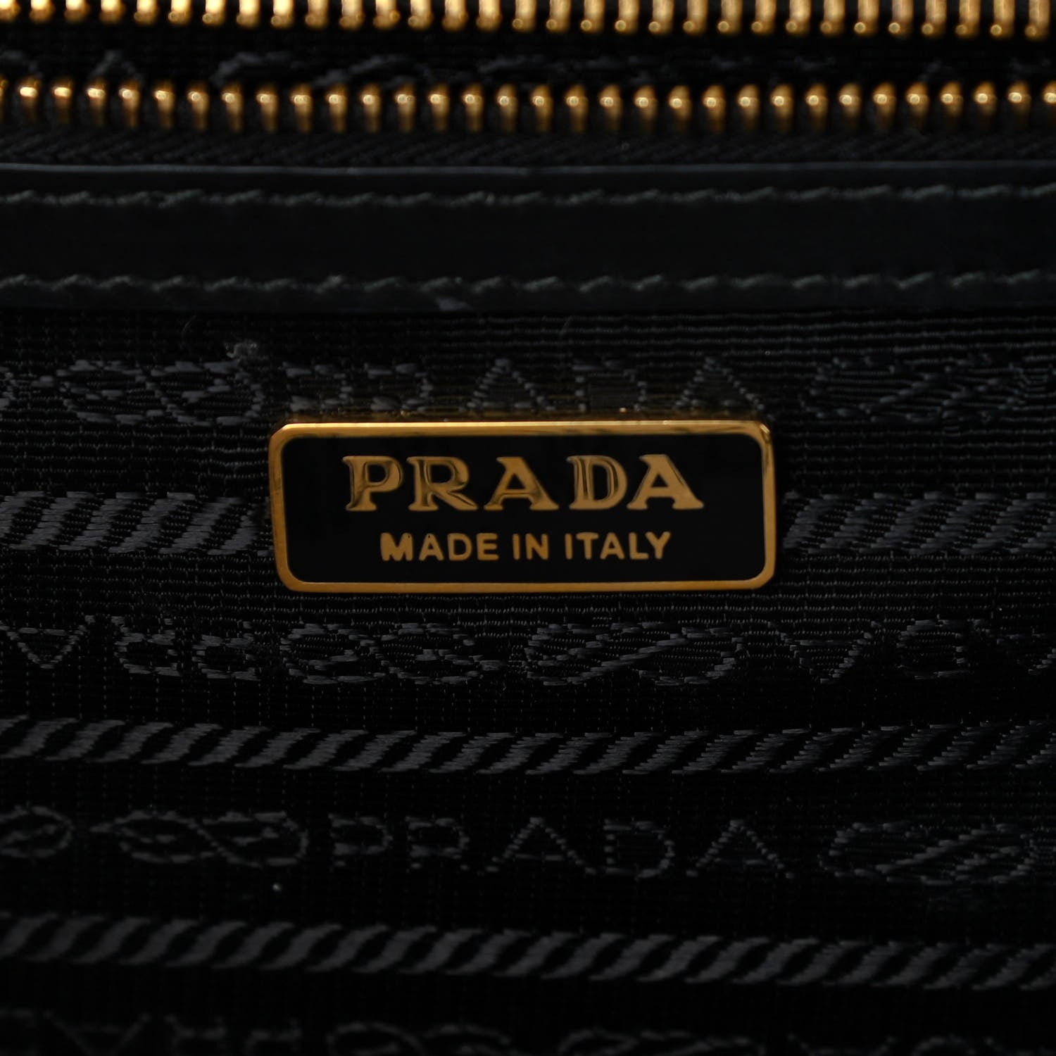 Prada Saffiano Chain Crossbody Bag Black 6 of 9