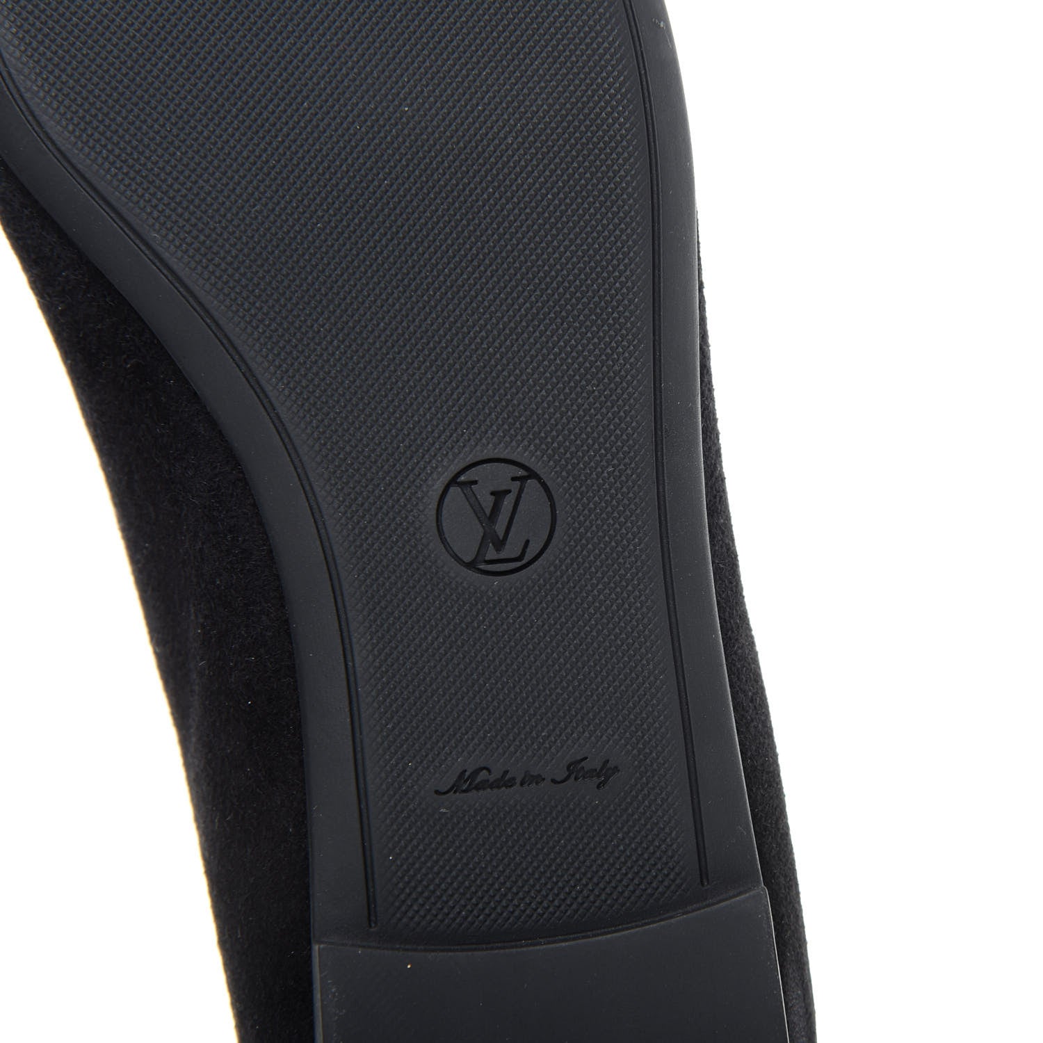 Louis Vuitton Suede Monogram Uniformes Ballet Flats 39 Black 9 of 10